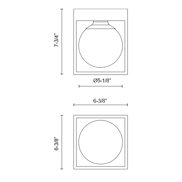 Alora Mood VL519106 Amelia 1-lt 6" Vanity Light