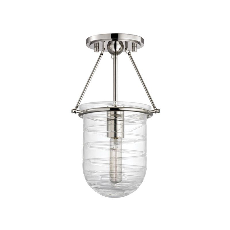 Hudson Valley 200 Willet 1-lt Semi Flush