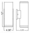 Access 20034 Sandpiper 12.25"H LED Outdoor Wall Sconce