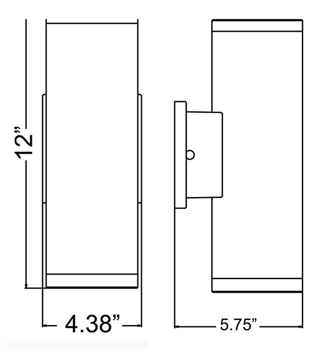 Access 20034 Sandpiper 12" Tall LED Outdoor Wall Sconce