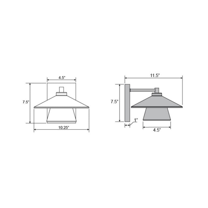 Access 20060 Silo 1-lt LED Outdoor Wall Sconce