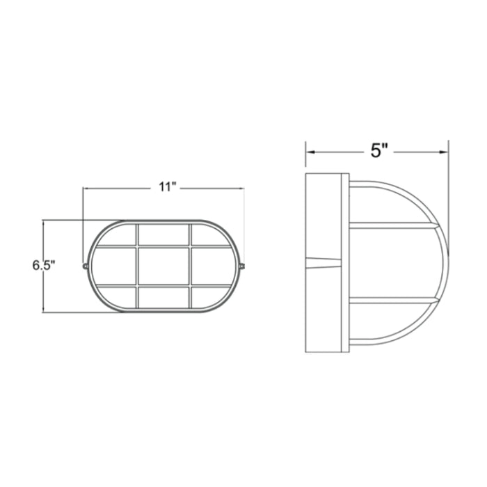 Access 20292 Nauticus 1-lt 11" Outdoor Bulkhead