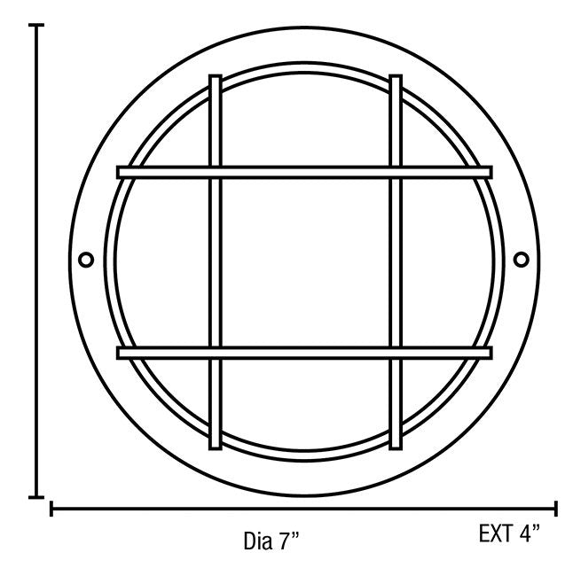 Access 20294 Nauticus 1-lt Outdoor Circular Bulkhead - Small