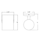 Access 20363 Poseidon 1-lt 6"H Outdoor Wallwasher