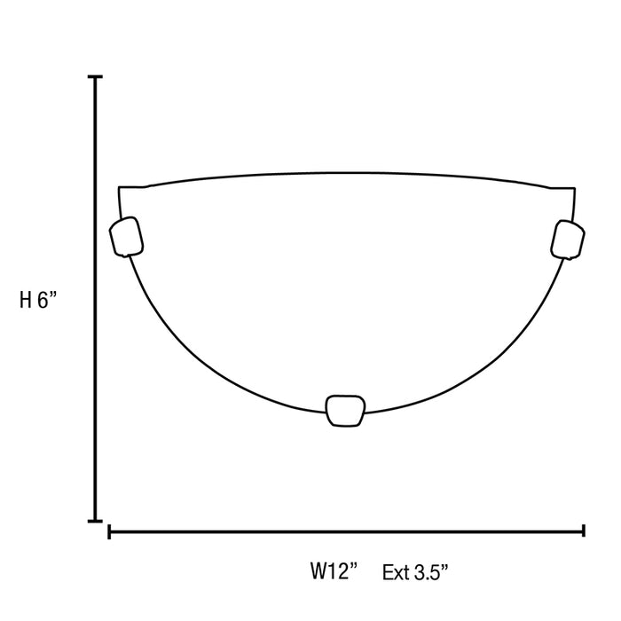 Access 20417 Mona 1-lt Wall Sconce