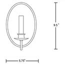 Hubbardton Forge 204210 Simple Lines 1-lt 10" Tall Wall Sconce