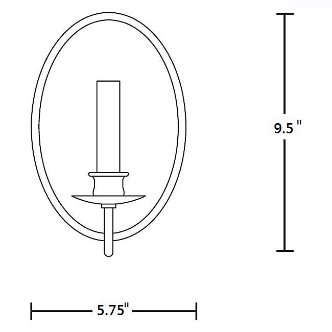 Hubbardton Forge 204210 Simple Lines 1-lt 10" Tall Wall Sconce