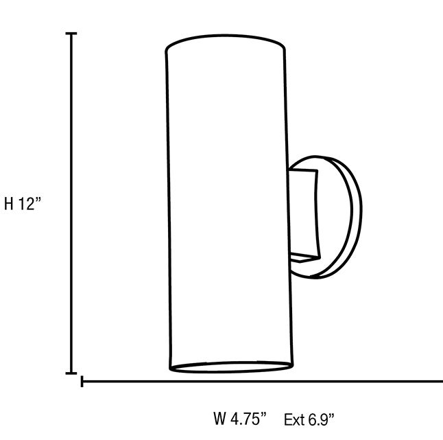 Access 20444 Poseidon 2-lt Wall Fixture