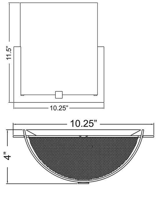 Access 20445 Cobalt 2-lt 12"H Wall Sconce