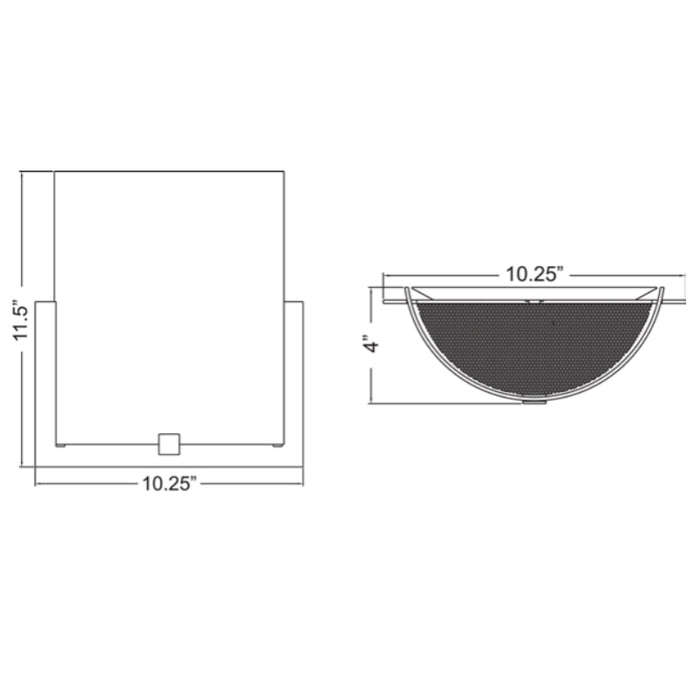 Access 20445LEDDLP Cobalt 2-lt 12"H LED Wall Sconce