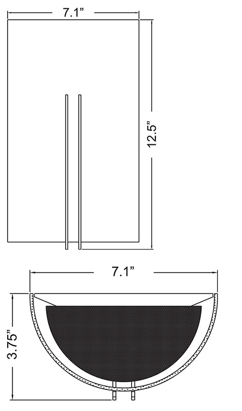 Access 20446 Prong 1-lt LED Wall Sconce