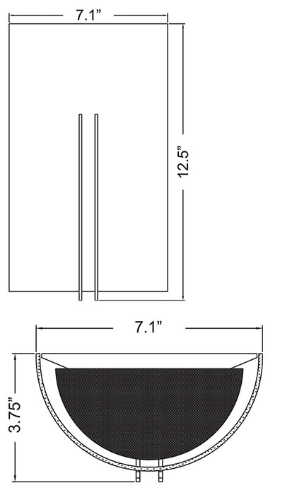 Access 20446 Prong 1-lt LED Wall Sconce