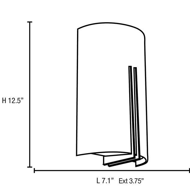 Access 20446 Prong 2-lt Wall Sconce