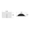 Access 20447LEDDLP Prong 2-lt 12" LED Wall Sconce