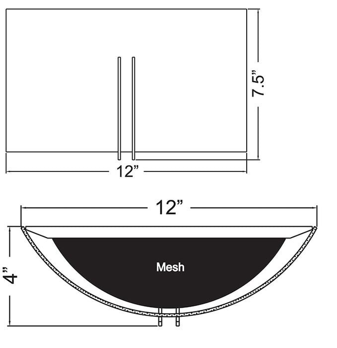 Access 20447 Prong 2-lt Wall Sconce