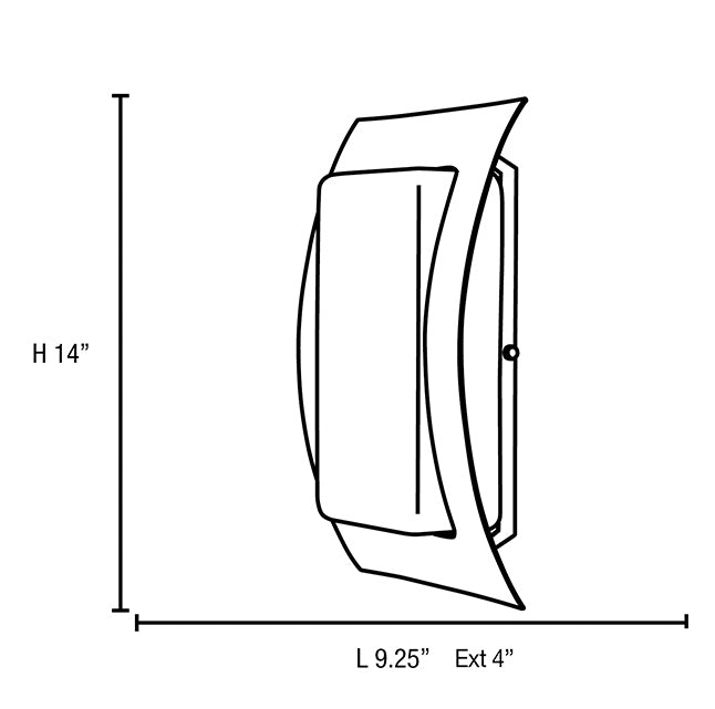 Access 20449 Eclipse 1-lt Outdoor Wall Fixture