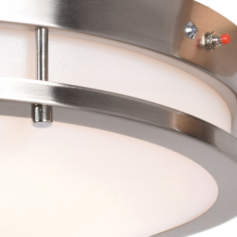 Access 20465EM Solero 14" Wide Emergency Backup LED Flush Mount