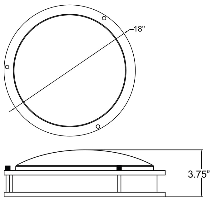 Access 20466 Solero 18" Wide LED Flush Mount