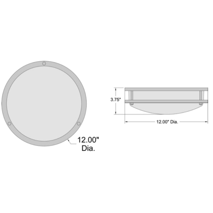 Access 20500 SoleroII 12" LED Flush Mount