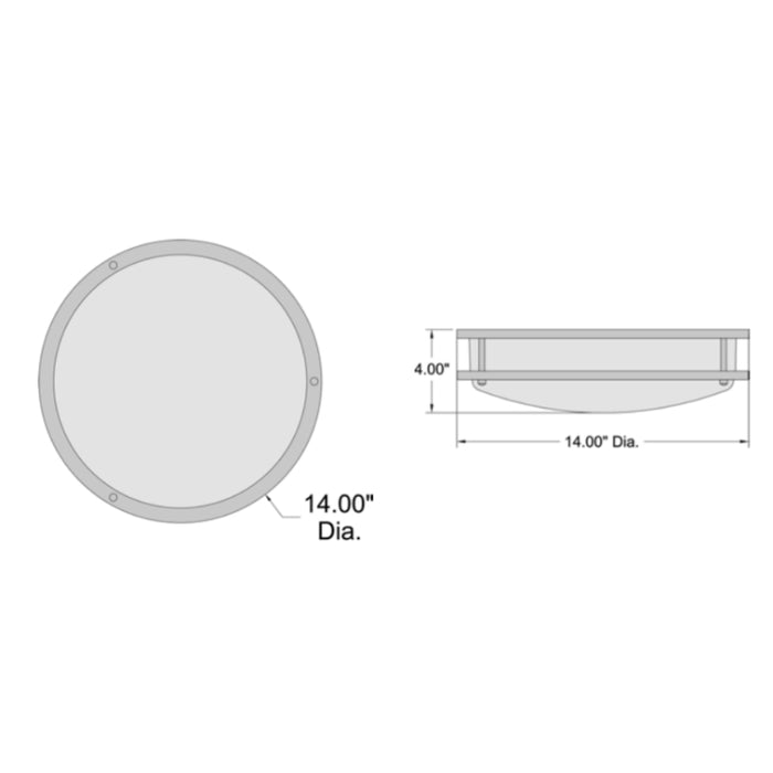 Access 20501 SoleroII 14" LED Flush Mount