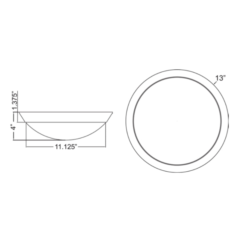 Access 20625 Cobalt 13" LED Flush Mount