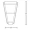 Hubbardton Forge 206551 Suspended Half 1-lt 10" Tall Wall Sconce