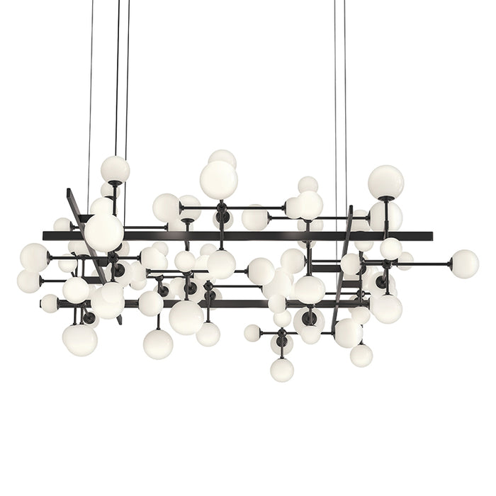 Sonneman 2068 Nebula Large Square 31-lt 80" LED Pendant