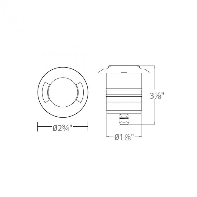 WAC 2071 2" Inground Bi-Directional Recessed Inground/Indicator