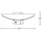 Hubbardton Forge 207370 Oval Impressions 1-lt 16" Wall Sconce