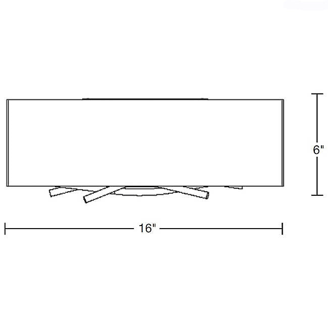 Hubbardton Forge 207660 Brindille 2-lt 16" LED Wall Sconce
