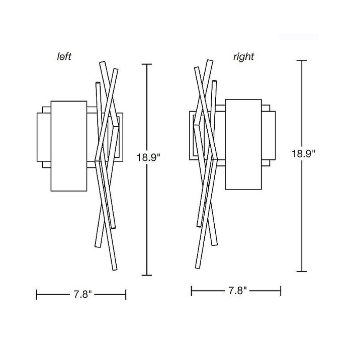 Hubbardton Forge 207670 Brindille 1-lt 19" Tall Wall Sconce