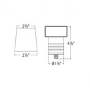 WAC 2081-30 2" LED Recessed Ingrounds + Indicator Ground Hood
