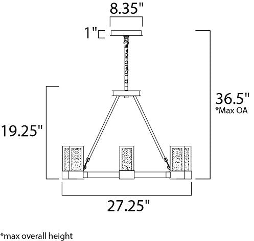 Maxim 20907 Sync 12-lt 27.25" LED Chandelier