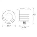 WAC 2091 2" Aperture Recessed Inground + Indicator Single Direction