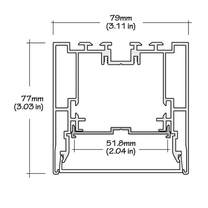 Core ALP310N 49" LED Surface/Suspended/Recessed Mount Profile