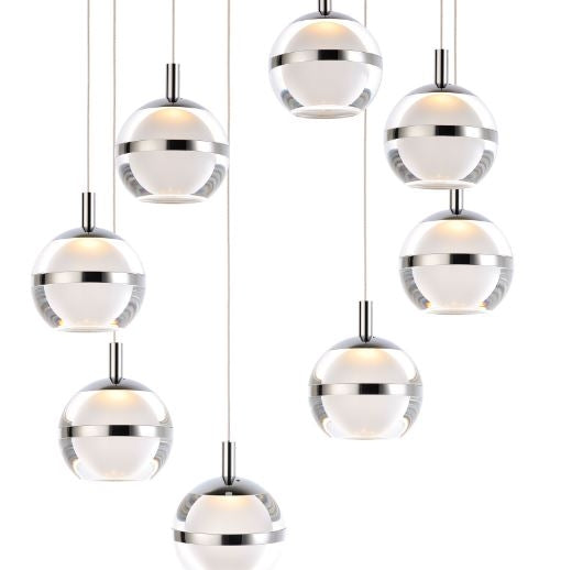 ET2 E24598 Swank 8-lt LED Pendant