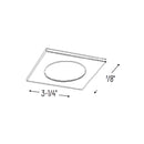 Nora NIO-4SNDC/10 4" Iolite Square Reflector with Round Aperture Trim - 1000 Lumens
