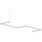 Sonneman 20QKZ46 Intervals 21-lt 4 x 16 Zig-Zag LED Pendant