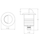 WAC 2131 2" Inground Recessed Round Scoop