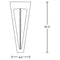 Hubbardton Forge 213256 Tapered Angle 1-lt 20" Tall Wall Sconce