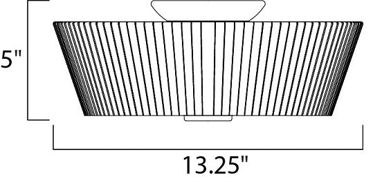 Maxim 21500 Finesse 3-lt 13.25" Flushmount