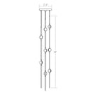 Sonneman 2161-S Constellation Andromeda Short 8-lt 6" LED Pendant