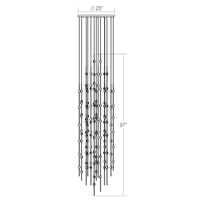 Sonneman 2164 Constellation Andromeda 156-lt 25" LED Pendant