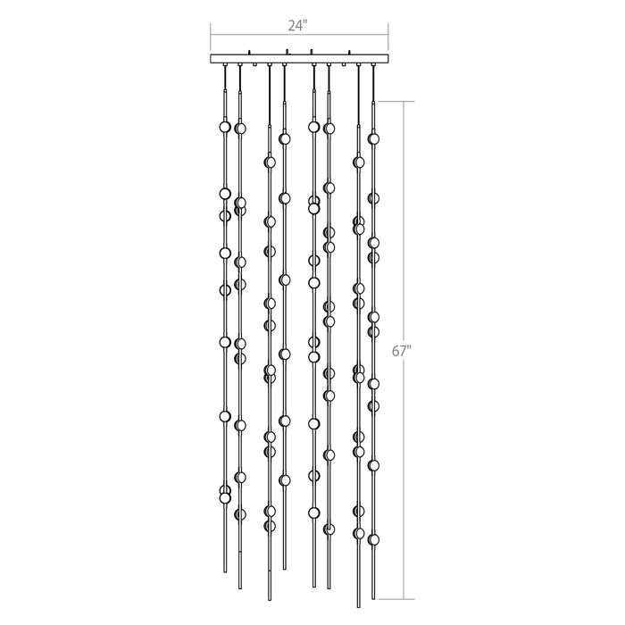 Sonneman 2165 Constellation Andromeda 96-lt 24" LED Pendant