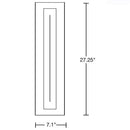 Hubbardton Forge 217635 Gallery 3-lt 27" Tall Wall Sconce