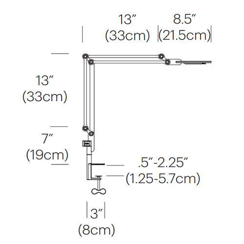 Pablo Designs Link Clamp LED Medium Table Lamp