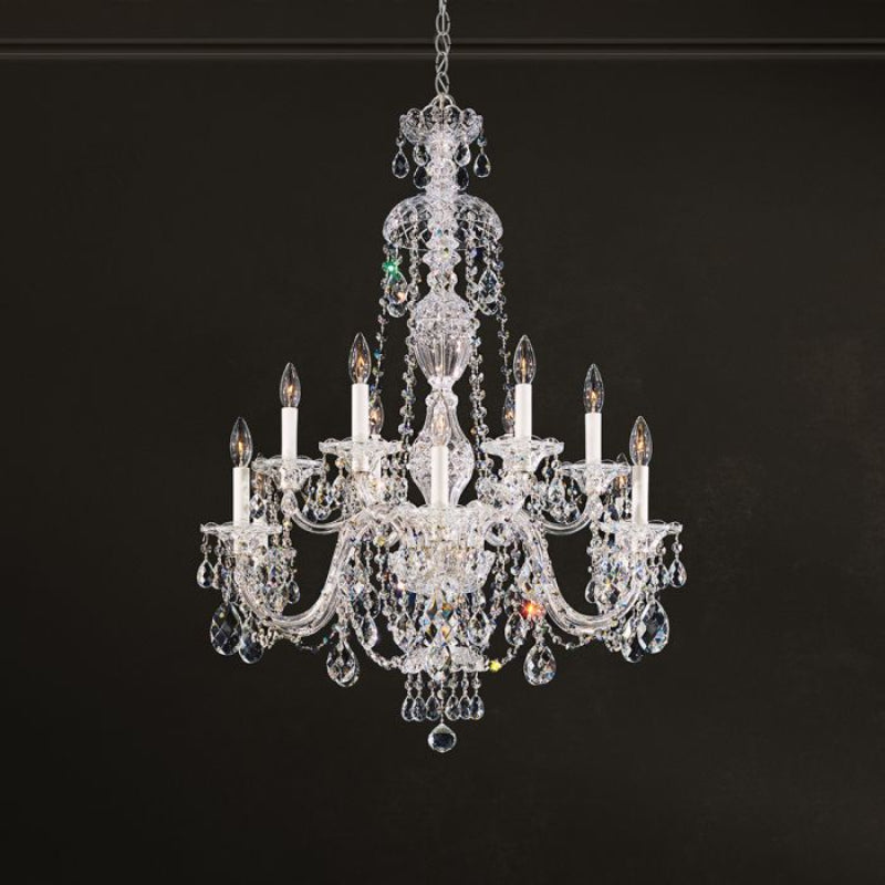 Schonbek 2997 Sterling 12-lt 29" Chandelier