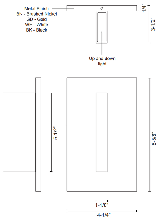 Kuzco EW22109 Vista LED Outdoor Wall Light