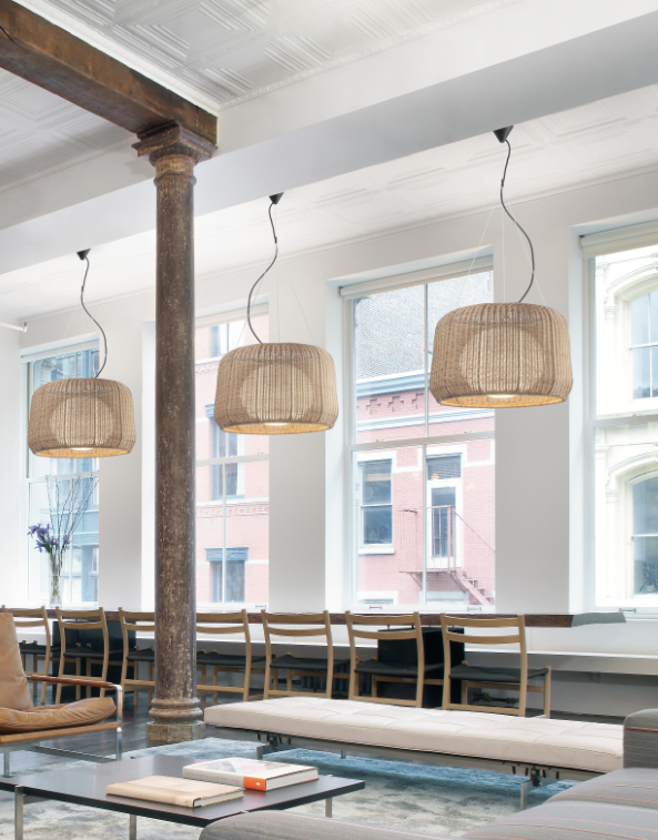Bover Fora 90 2-lt 35" LED Outdoor Pendant