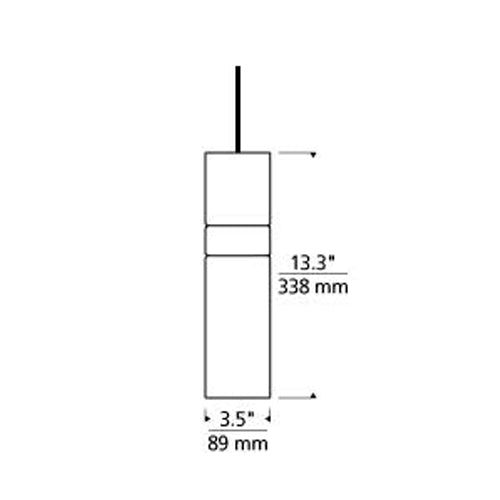 Tech 700MPMAN Manette 1-lt 4" LED Pendant with Monopoint Canopy
